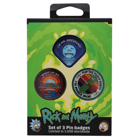 3 Pins Rick y Morty Limited Edition