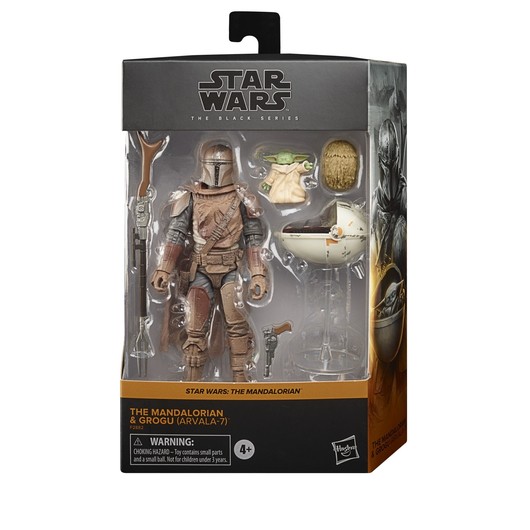 Figura Mandalorian y Grogu Serie Black