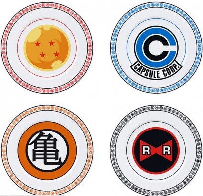 Set 4 platos Dragon Ball